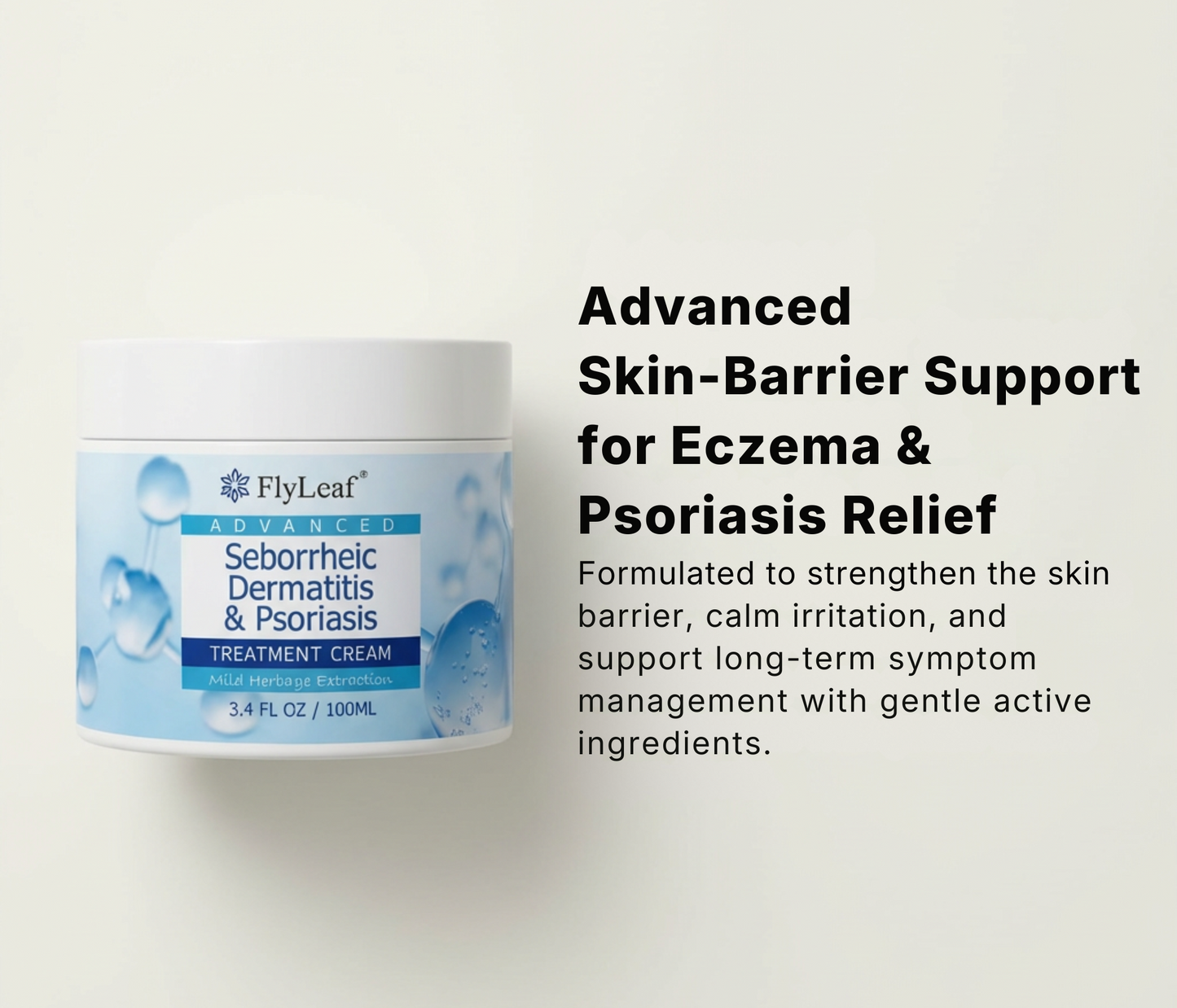 Flyleaf®  Visible Beard & Scalp Relief in 7 Days Without Steroids